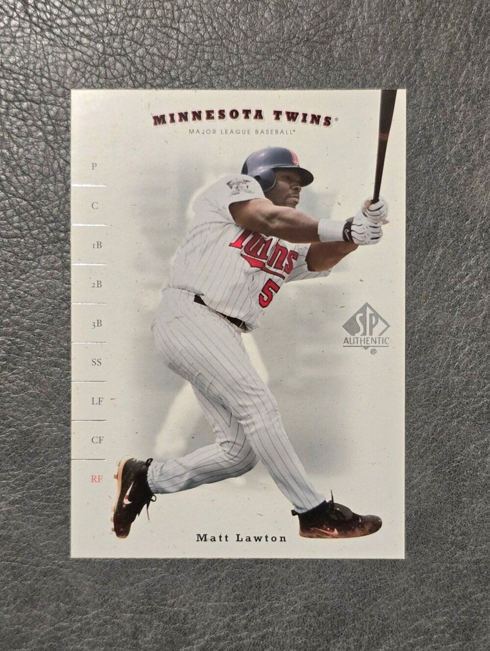 2001 SP Authentic #30 Matt Lawton Baseball Card